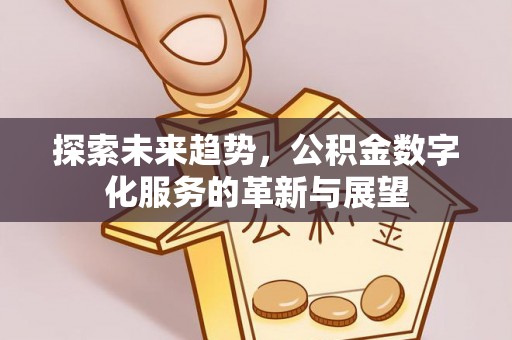 南皮探索未来趋势，公积金数字化服务的革新与展望