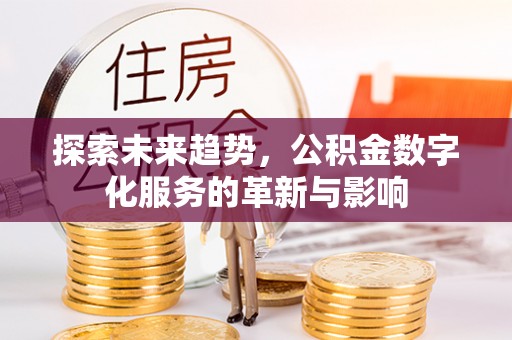 南皮探索未来趋势，公积金数字化服务的革新与影响
