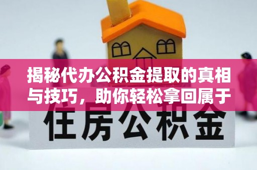 南皮揭秘代办公积金提取的真相与技巧，助你轻松拿回属于你的钱