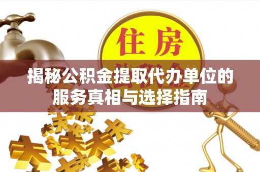 南皮揭秘公积金提取代办单位的服务真相与选择指南
