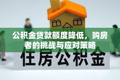 南皮公积金贷款额度降低，购房者的挑战与应对策略