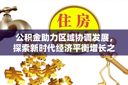 南皮公积金助力区域协调发展，探索新时代经济平衡增长之道
