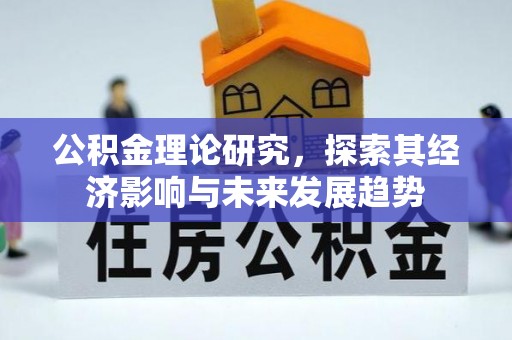 南皮公积金理论研究，探索其经济影响与未来发展趋势