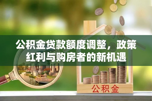南皮公积金贷款额度调整，政策红利与购房者的新机遇