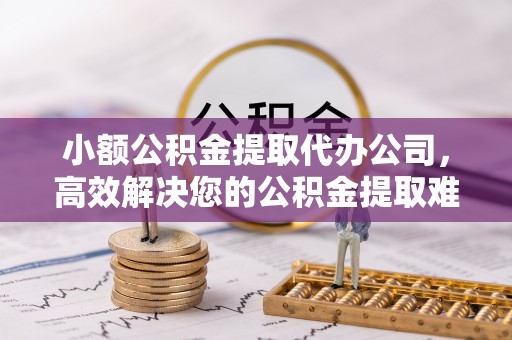 南皮小额公积金提取代办公司，高效解决您的公积金提取难题