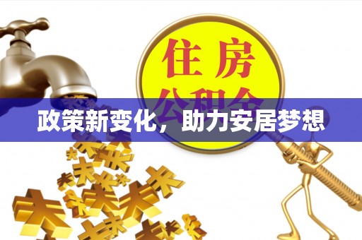 南皮政策新变化，助力安居梦想