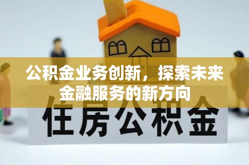 南皮公积金业务创新，探索未来金融服务的新方向